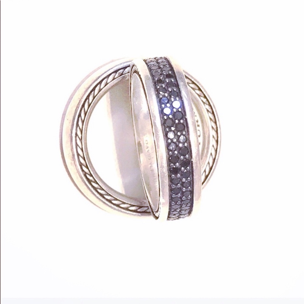 David Yurman Men’s Streamline Black Diamond ring